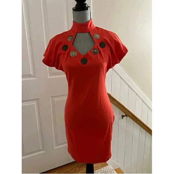 Vintage Hearts Single Stitch Western Style Mini Dress - Picture 2 of 9